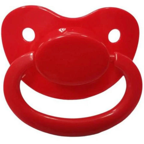 Red New Large Plain Color Adult Pacifier