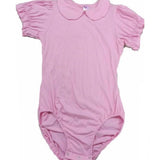 Lil Baby Doll Pink Short Sleeve Collared Bodysuit