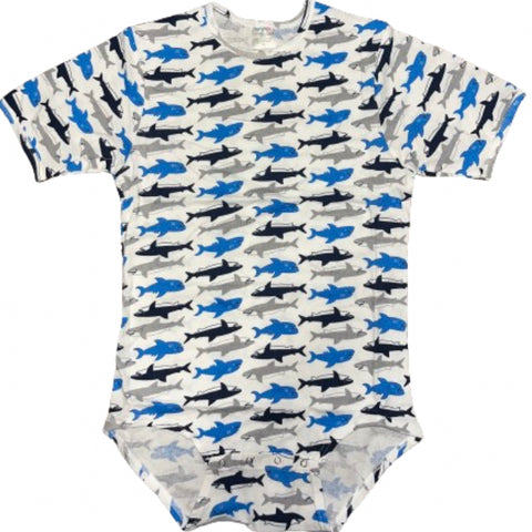 Squishyabdl cotton Shark pattern Bodysuit - Limited Stock (Special Size chart) Clearance