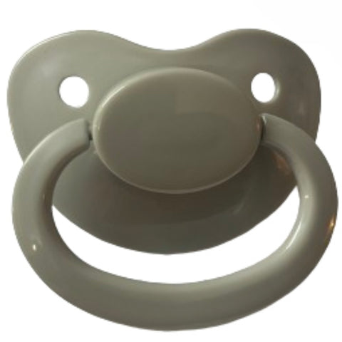 Grey New Large Plain Color Adult Pacifier