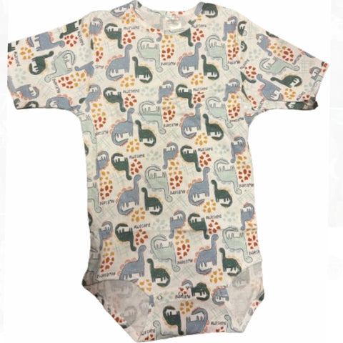 Squishyabdl cotton Orange/Green/Blue Dino pattern Onesie - Limited Stocked (Special Size chart) Clearance