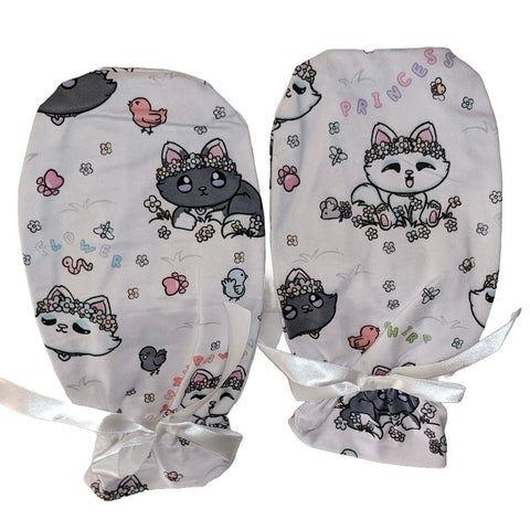 Princess Kitty Springtime Adult Mittens