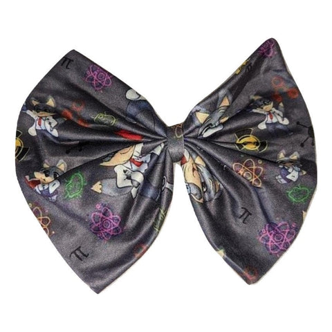 Professor Wolf Fabric Hair Bow