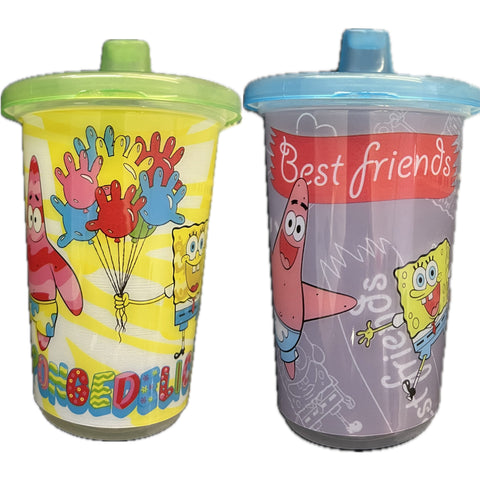 Sponge 10oz Plastic Sippy Cup