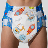 Bambino Catstronaut Print ABDL Adult Diaper * Sample *