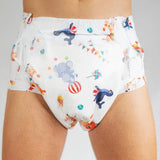 Bambino Karnevalee Print ABDL Adult Diaper Sample *DISCONTINUED*
