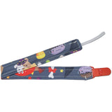 Spooky Pup Fabric Pacifier Clips
