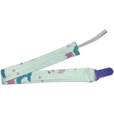 Mermaids & Rainbows Fabric Pacifier Clips