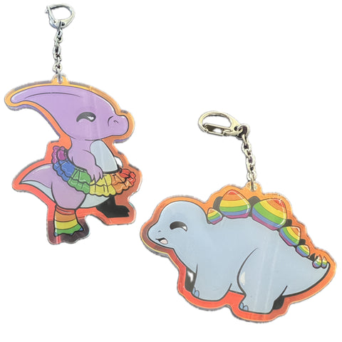 Dino Pride Key Chain *