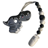 Dinosaur Silicone Teether Chewing Toy Pacifier Clip VARIETY