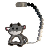 Cow Silicone Teether Chewing Toy Pacifier Clip VARIETY