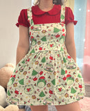 Christmas Frogs Jumper Skirt Dress with POCKETS