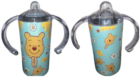 Bear New 12 Ounce Stainless Steel Sippy Training Cup With Handle