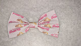 Daddy's Mommy's Girl Princess synthetic leather Hair Bows Large 6.5" - 7"