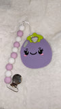 Veggies Silicone Teether Chewing Toy Pacifier Clip