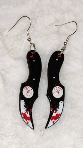 Boutique Earrings Bloody Throwing knives