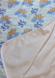 Baby Boy Bear Adult Large Changing Mat Pad