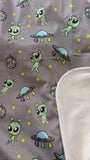 DISCO ALIENS Adult Large 29" x 45" Changing Mat Pad