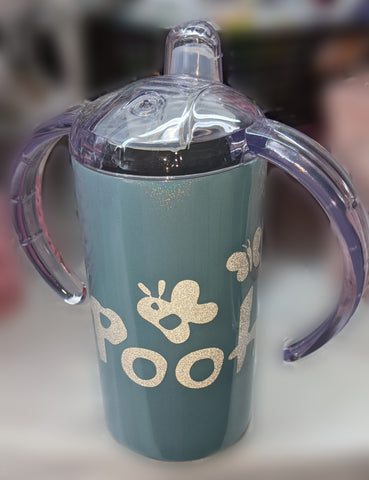 Bear New 12 Ounce Stainless Steel Sippy Training Cup With Handle