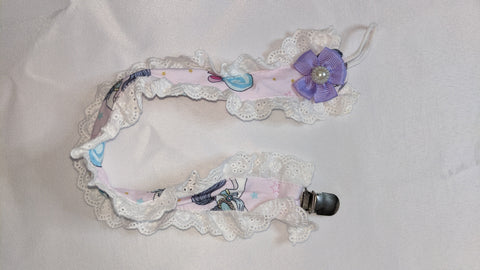 CAROUSEL PONIES Plush Ruffle Deluxe Pacifier Clip