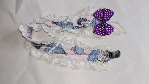 CAROUSEL PONIES Plush Ruffle Deluxe Pacifier Clip