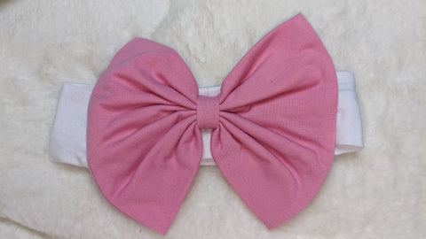 White Pink Boutique Fabric Hairband Headband