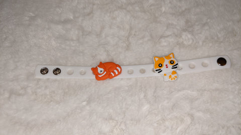 Kitty Cat New Super Cute Silicone Jibbiz Bracelet