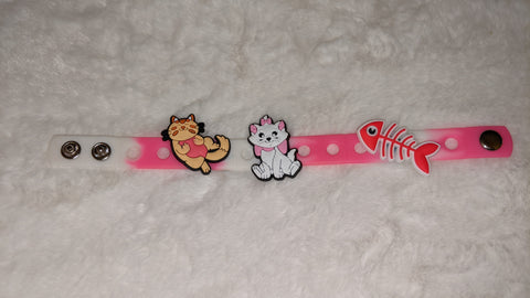 Kitty Cat New Super Cute Silicone Jibbiz Bracelet