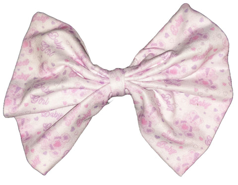BABY Girl BEAR Matching Boutique Fabric Hair Bow