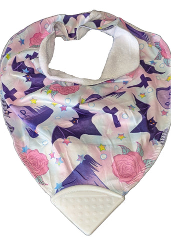 Adult Bandana Teething Drool Bib Lil Batty HALLOWEEN