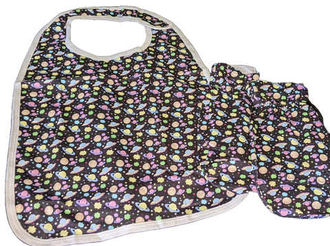 Adult Space Matching 2pc Bib Mittens Set DESIGNED BY @QUEENPINSART