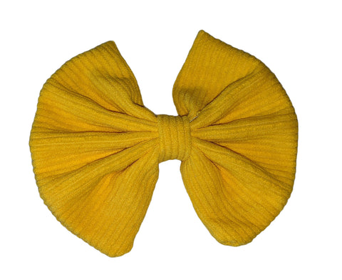 Yellow Boutique Fabric Hair Bow