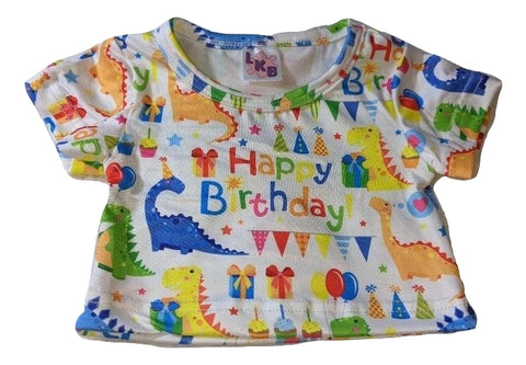 Happy Birthday Dinosaur Stuffy Matching Shirt Clearance