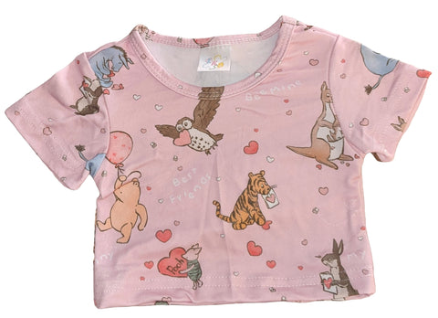 Love Little Bear Pink Stuffy Matching Shirt