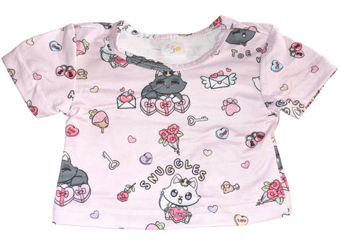 Princess Kitty Love Pink Stuffy Matching Shirt