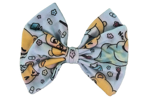 Under the Weather Bear MATCHING Boutique Fabric Hair Bow