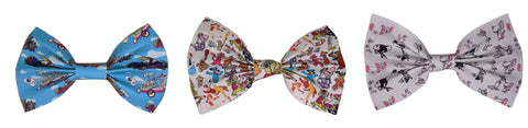 70's 80's 90's Cartoons synthetic leather Hair Bows Large 6.5" - 7"