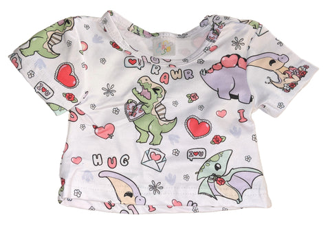 Love Dinosaur Stuffy Matching Shirt