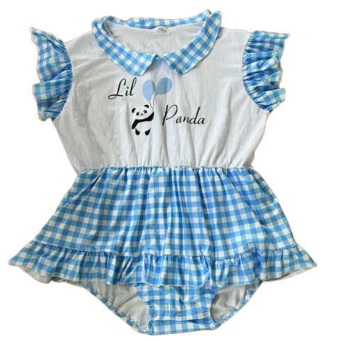 Up in the Air Panda Romper Dress