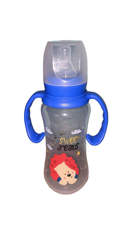 Sweet Dreams Lion Bottle with removable handles and silicone teat
