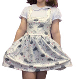 Princess Kitty Springtime Jumper Skirt Dress with POCKETS
