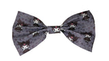 Kitty synthetic leather Hair Bows Large 6.5" - 7"