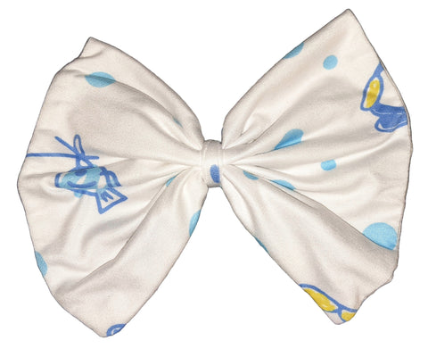 BABY PENGUIN Matching Boutique Fabric Hair Bow