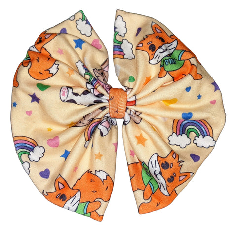 LITTLE RASCALS Matching Boutique Fabric Hair Bow