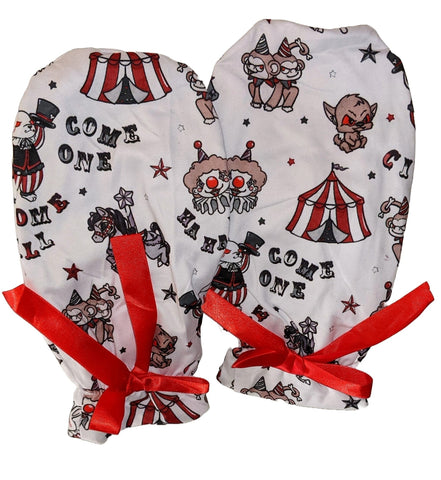 Lil Goth Circus Adult Matching Mittens