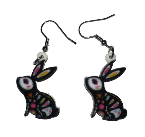 Boutique Earrings Spooky Bunny