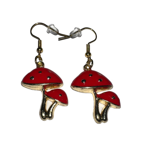 Boutique Earrings Mushrooms