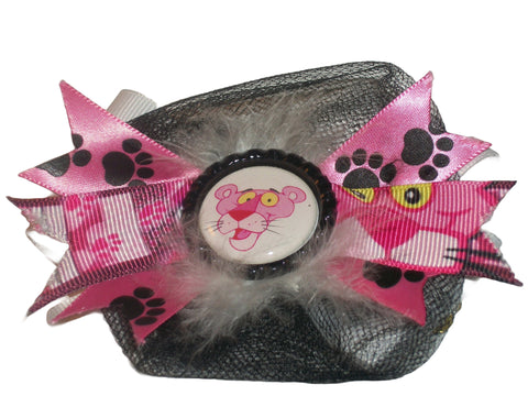 Kitty Pink Panth8r Boutique Hair  Bow HB97