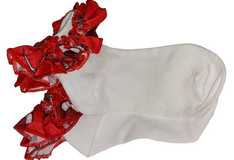 Nightmares Nurse Ribbon Ruffle Socks