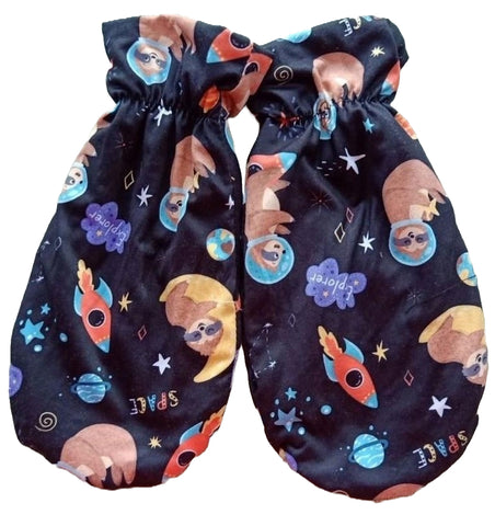 Sloths in Space MATCHING MITTENS